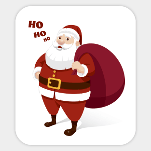 Chubby Santa Claus Sticker